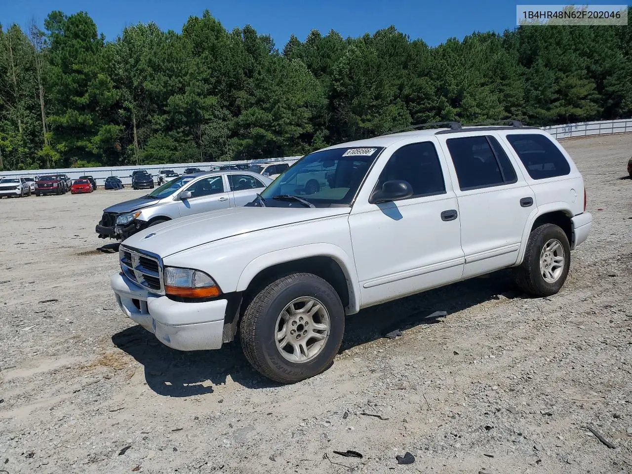 2002 Dodge Durango Slt VIN: 1B4HR48N62F202046 Lot: 61059566
