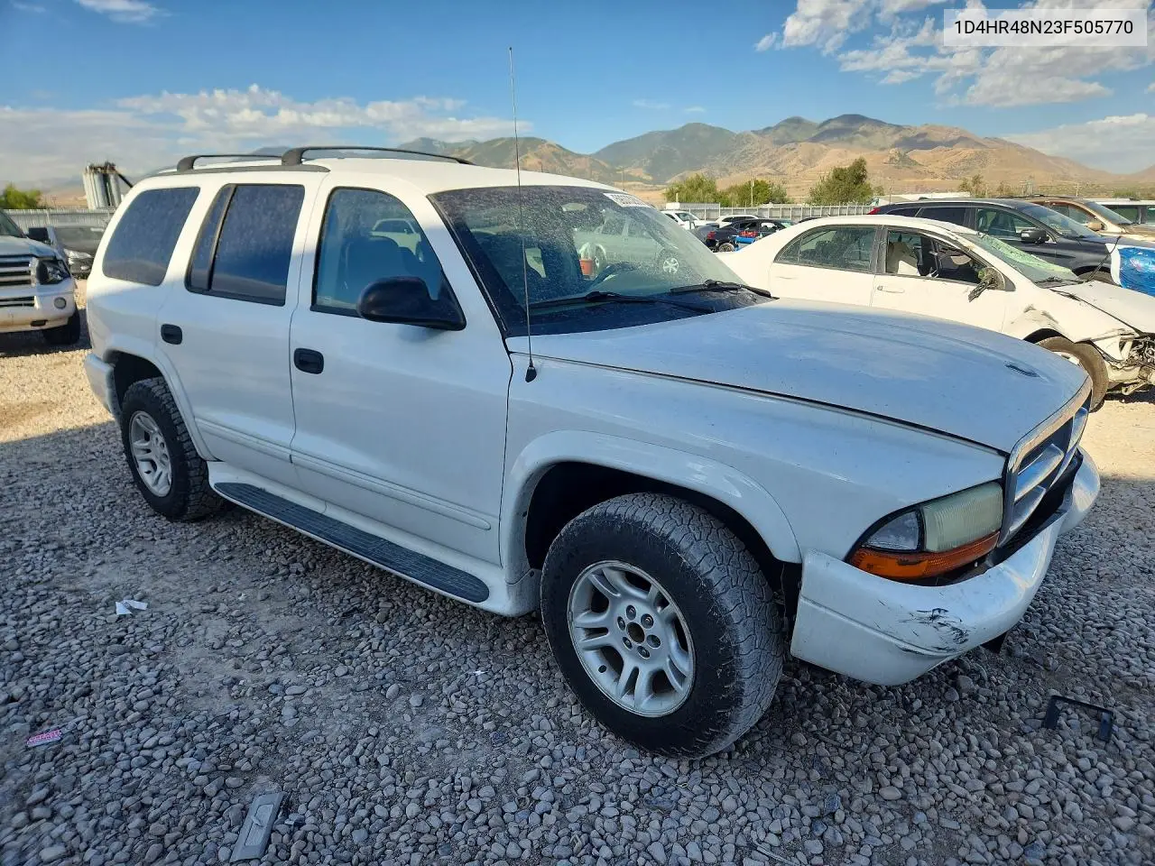 2003 Dodge Durango Slt VIN: 1D4HR48N23F505770 Lot: 59373266