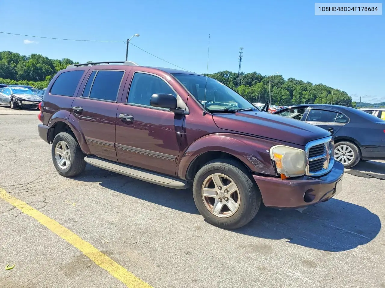 2004 Dodge Durango Slt VIN: 1D8HB48D04F178684 Lot: 57820326