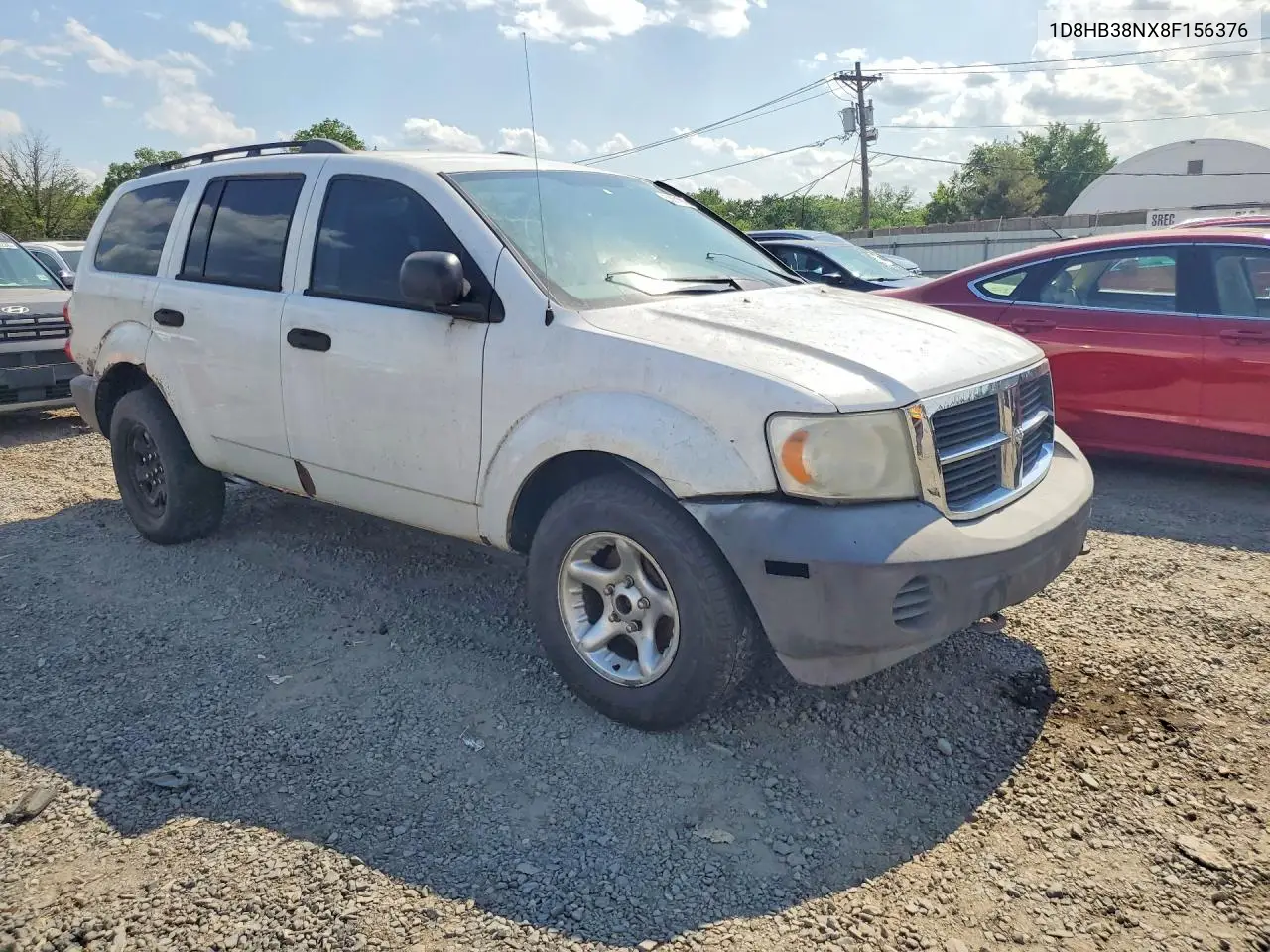 2008 Dodge Durango Sxt VIN: 1D8HB38NX8F156376 Lot: 53851916
