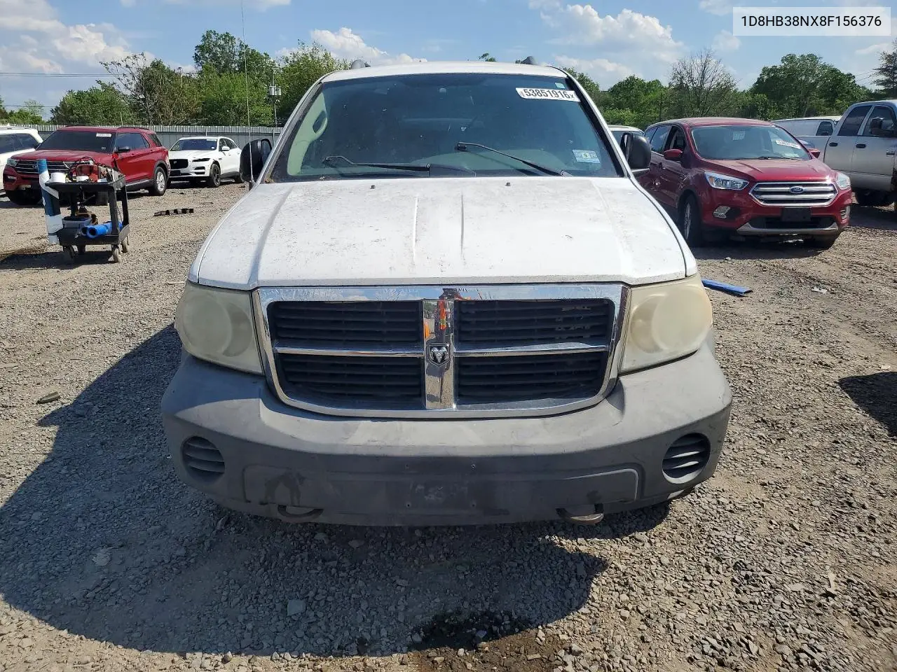 2008 Dodge Durango Sxt VIN: 1D8HB38NX8F156376 Lot: 53851916