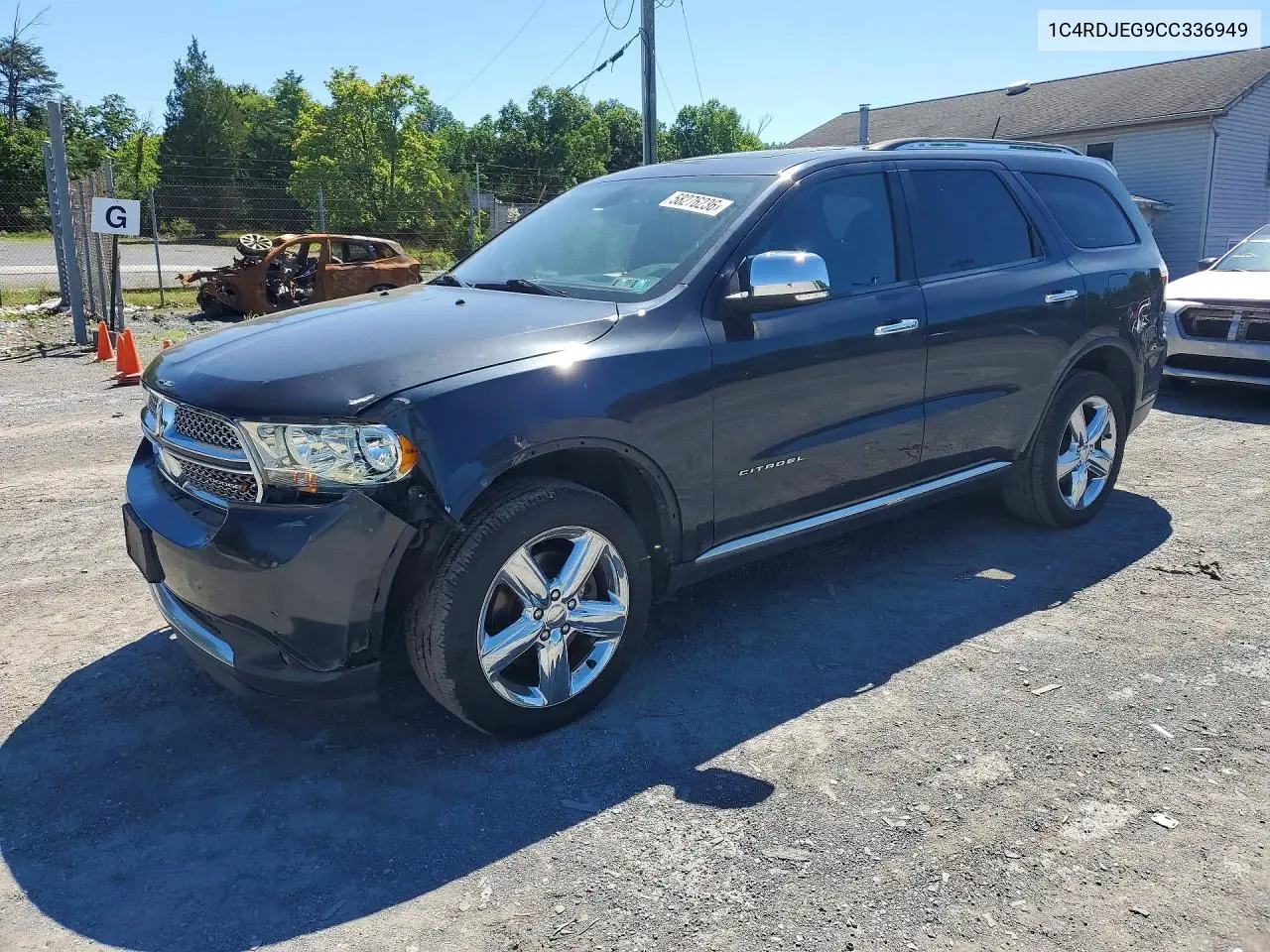 2012 Dodge Durango Citadel VIN: 1C4RDJEG9CC336949 Lot: 58276236