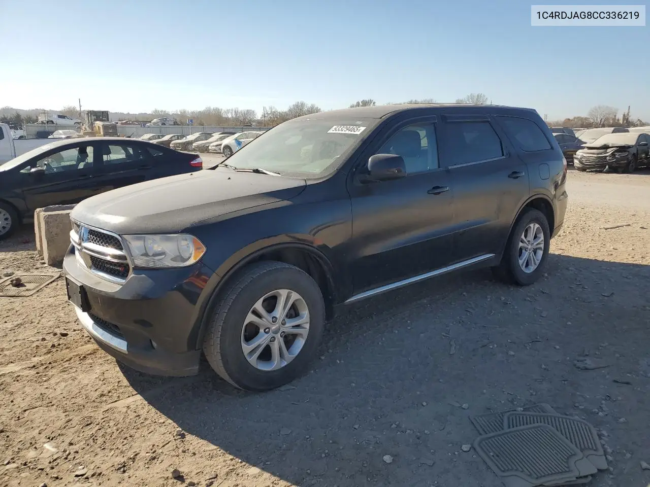 1C4RDJAG8CC336219 2012 Dodge Durango Sxt