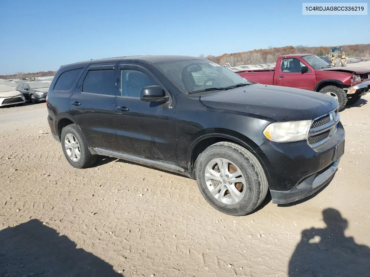 1C4RDJAG8CC336219 2012 Dodge Durango Sxt