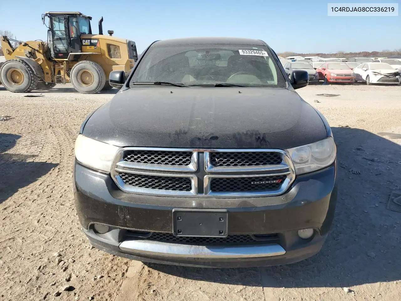 1C4RDJAG8CC336219 2012 Dodge Durango Sxt