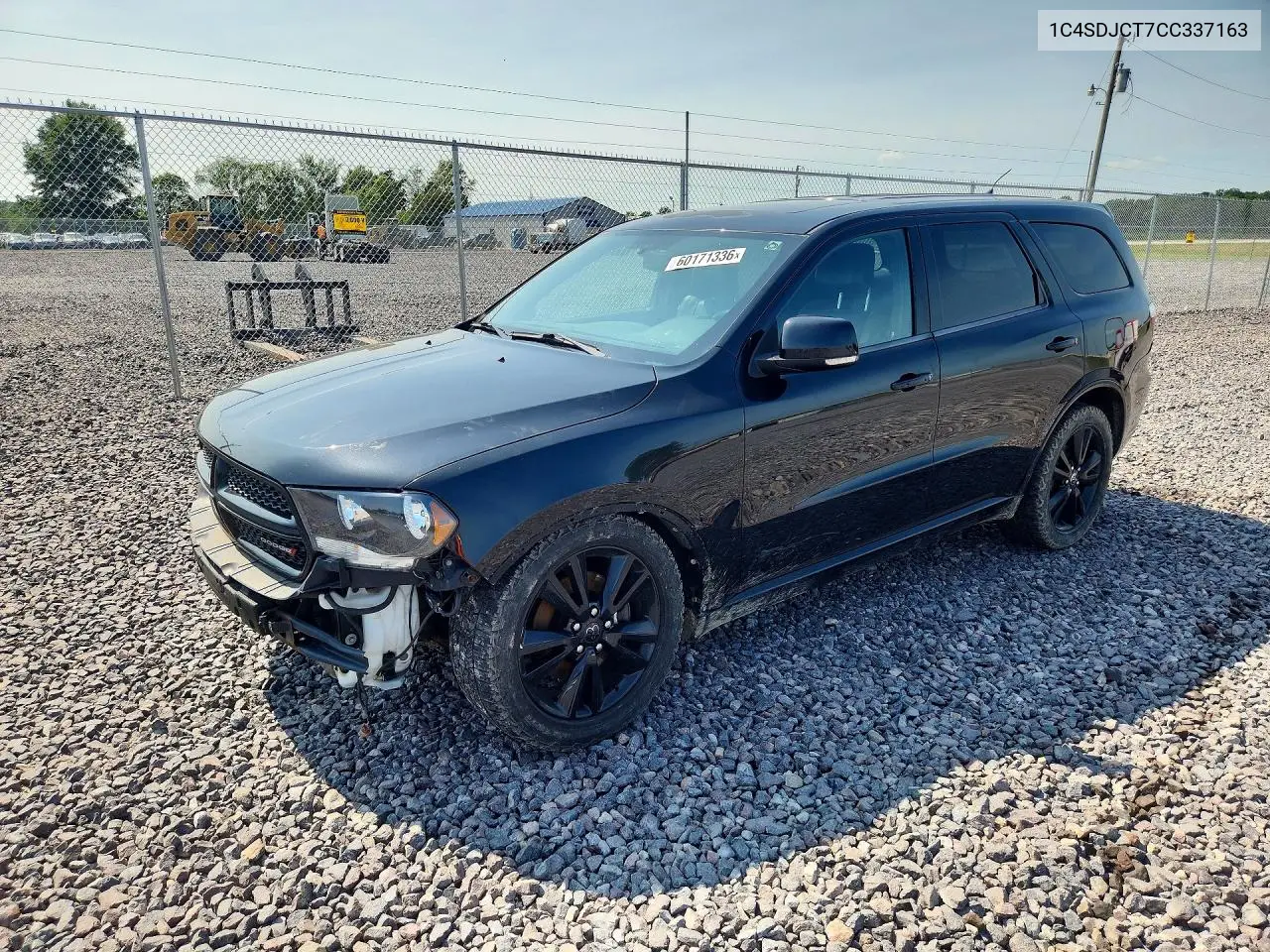 2012 Dodge Durango R/T VIN: 1C4SDJCT7CC337163 Lot: 60171336