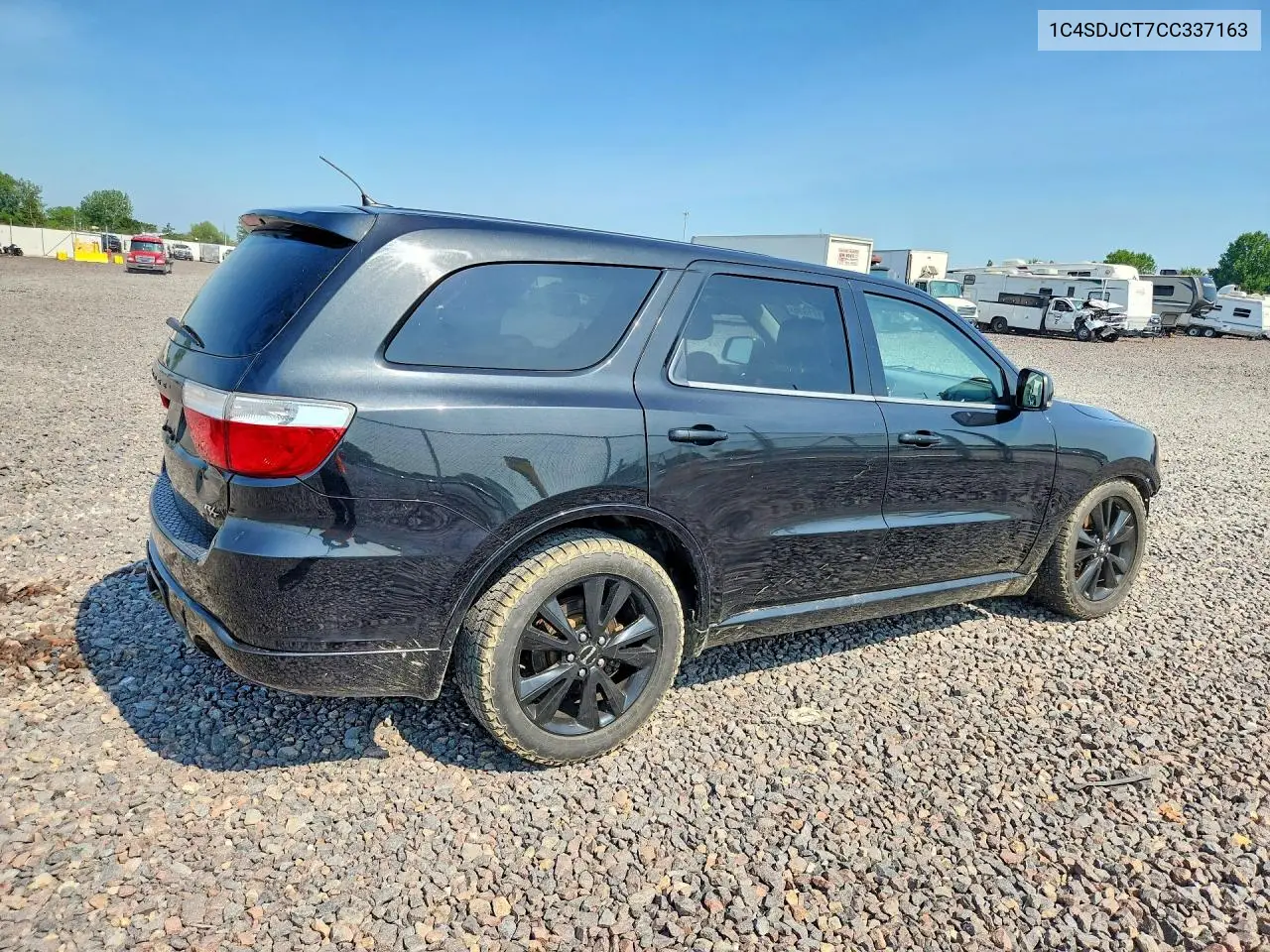 2012 Dodge Durango R/T VIN: 1C4SDJCT7CC337163 Lot: 60171336