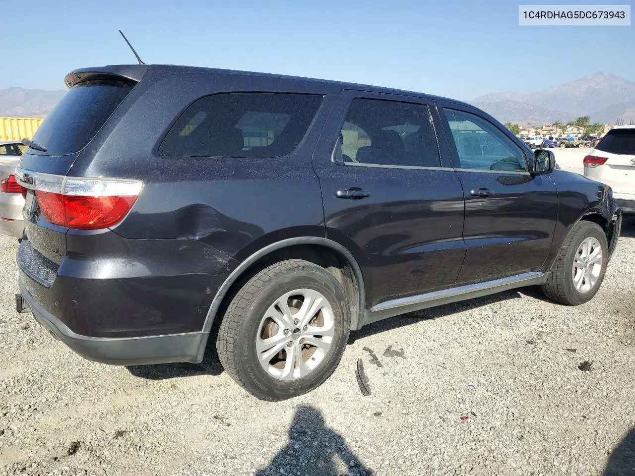 1C4RDHAG5DC673943 2013 Dodge Durango Sxt