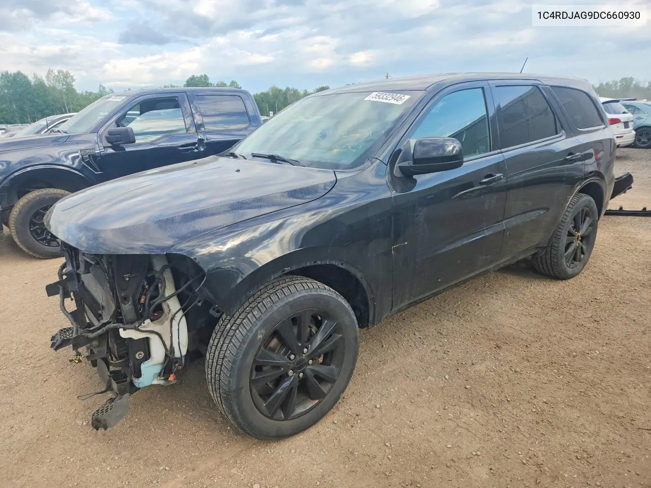 2013 Dodge Durango Sxt VIN: 1C4RDJAG9DC660930 Lot: 59332946