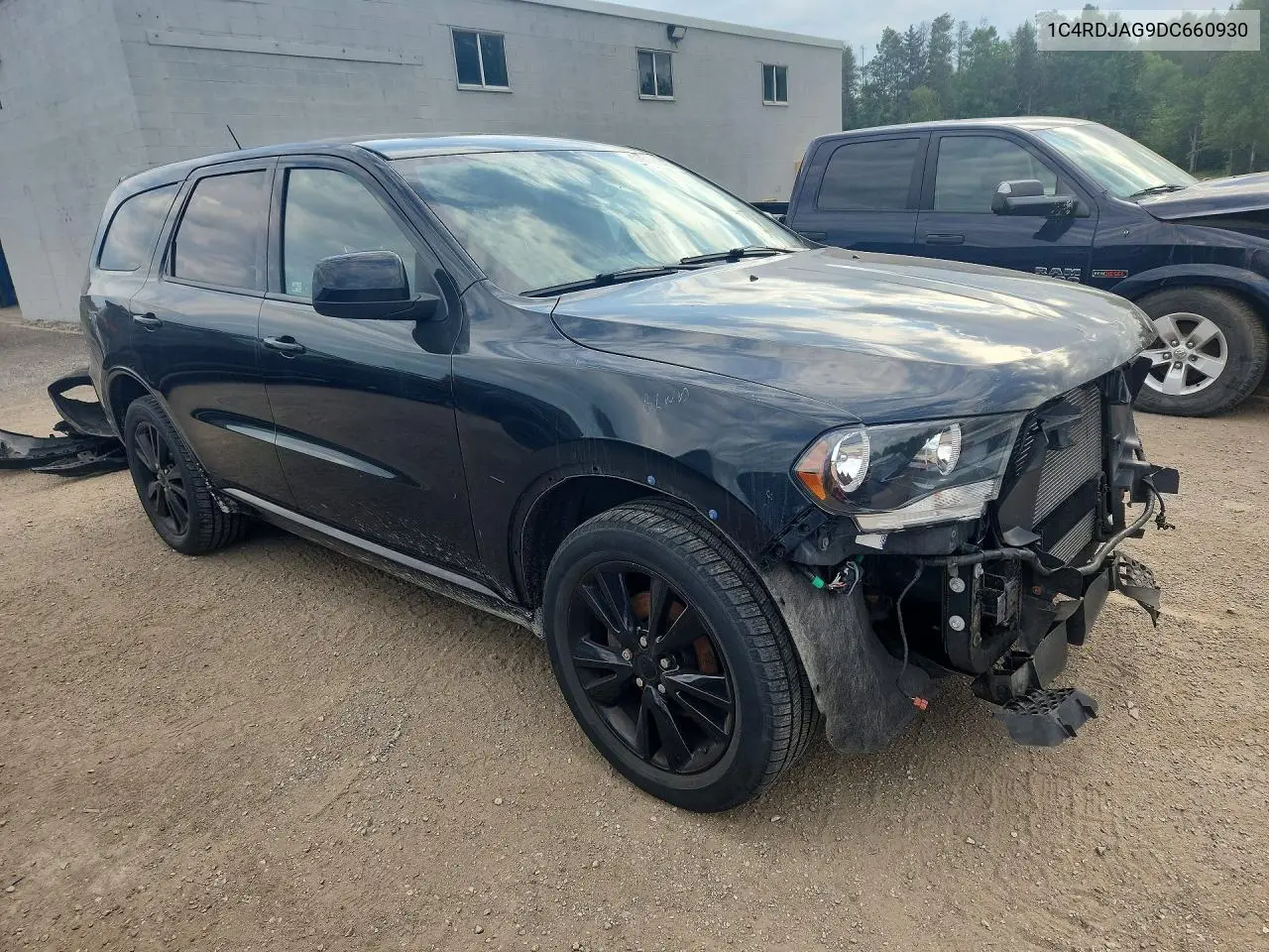 2013 Dodge Durango Sxt VIN: 1C4RDJAG9DC660930 Lot: 59332946