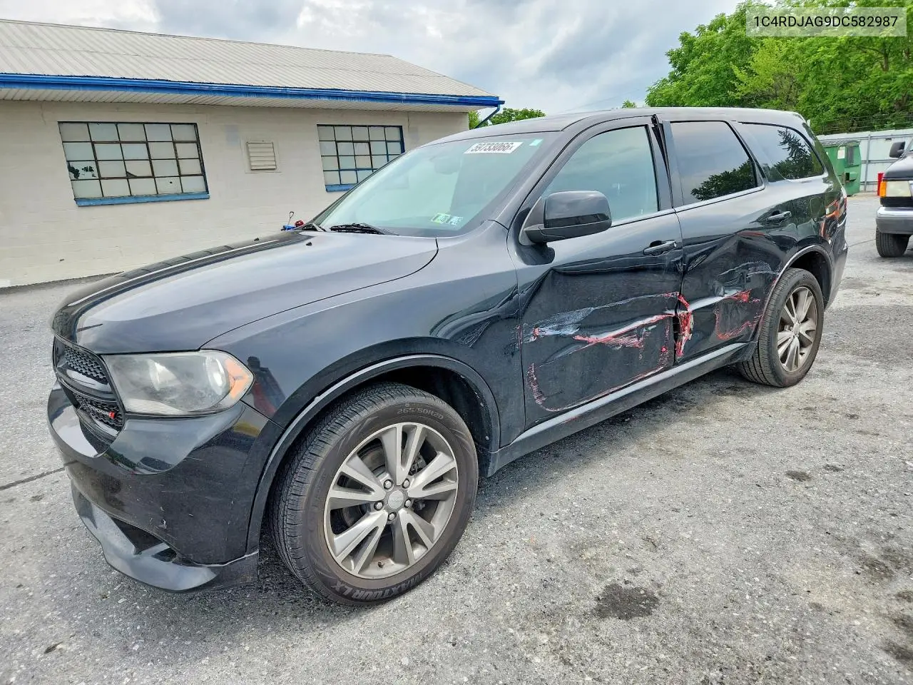 2013 Dodge Durango Sxt VIN: 1C4RDJAG9DC582987 Lot: 59733066