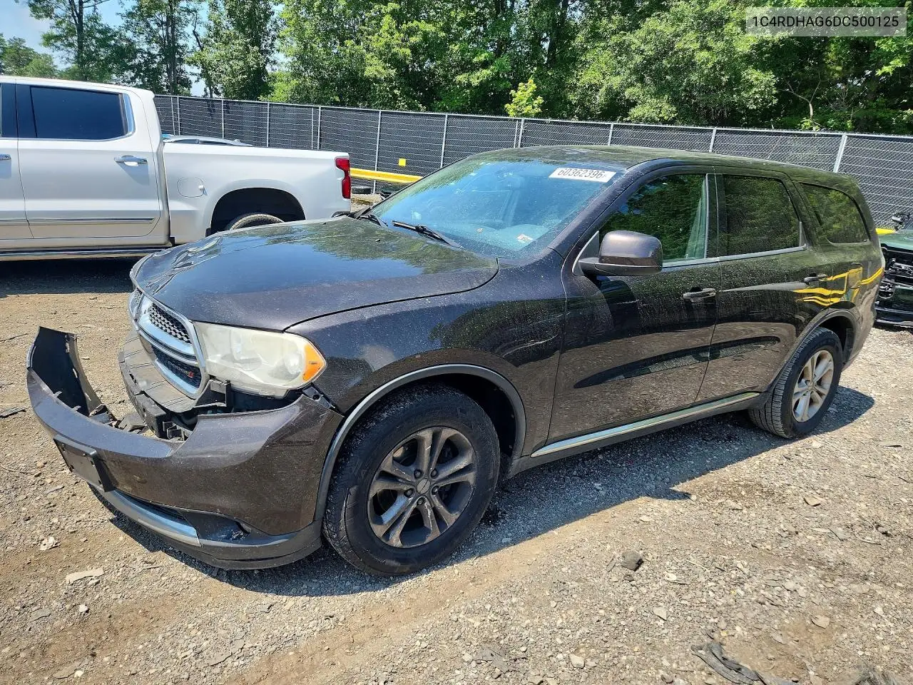 2013 Dodge Durango Sxt VIN: 1C4RDHAG6DC500125 Lot: 60362396