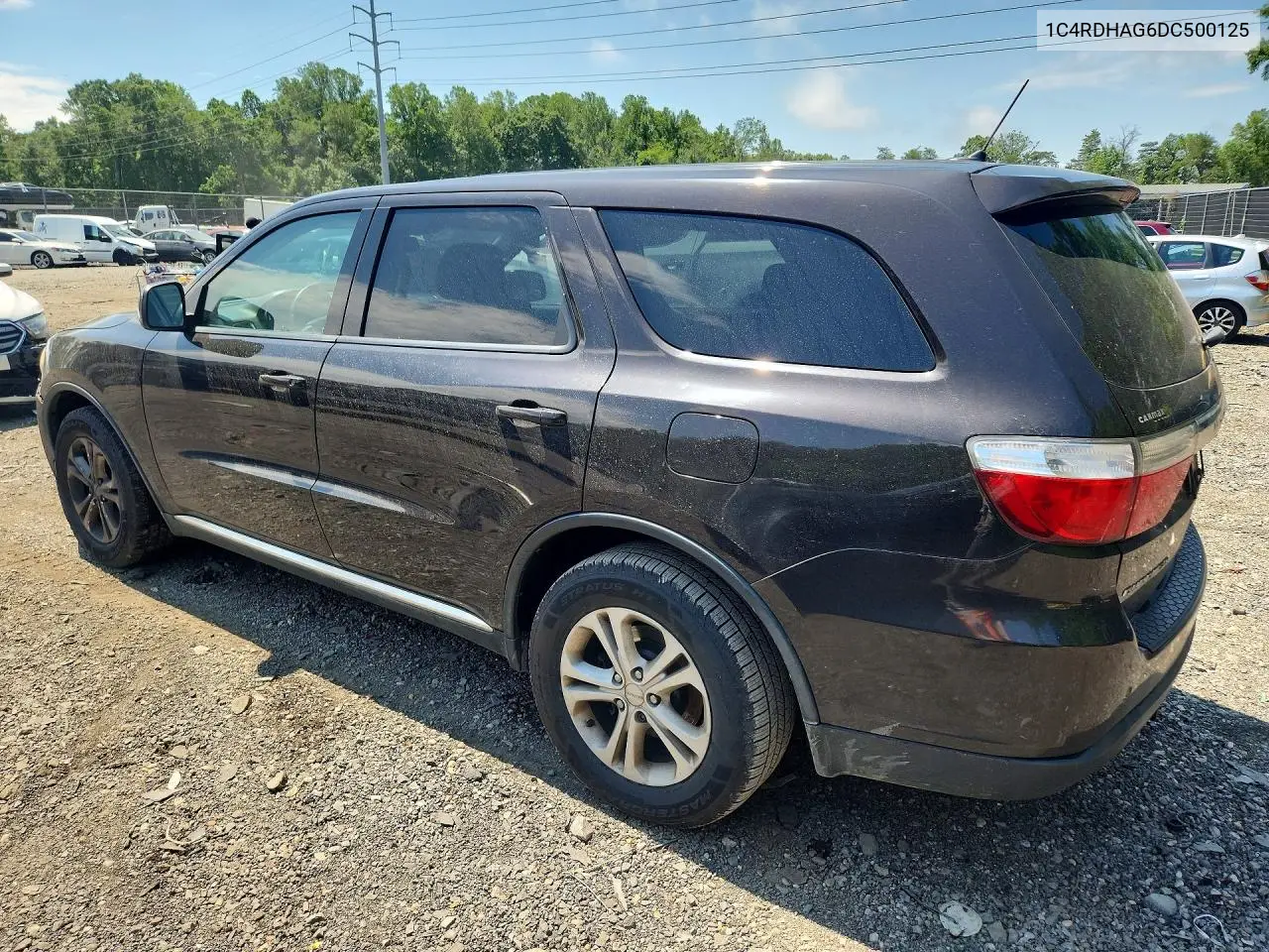 2013 Dodge Durango Sxt VIN: 1C4RDHAG6DC500125 Lot: 60362396