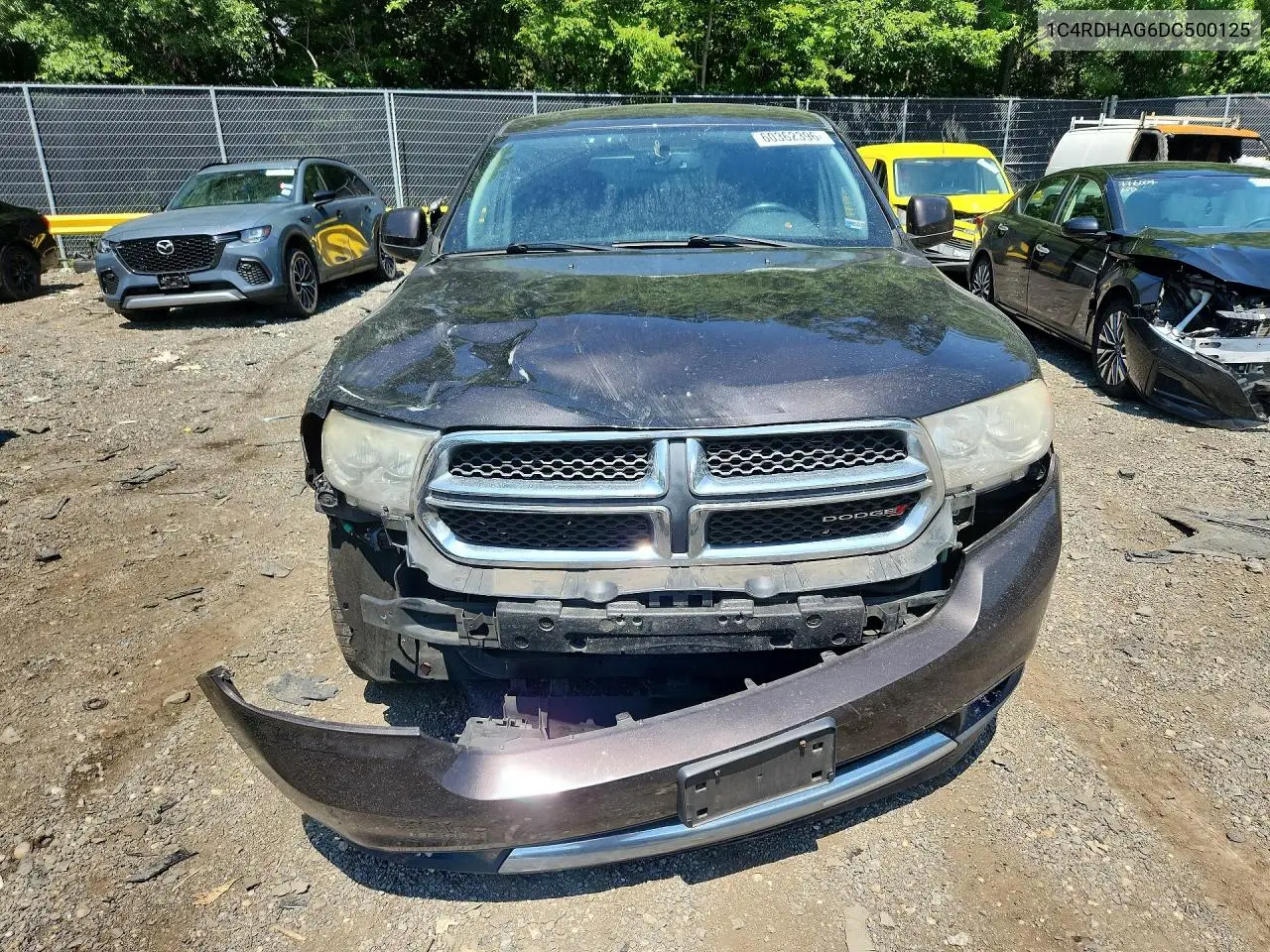 2013 Dodge Durango Sxt VIN: 1C4RDHAG6DC500125 Lot: 60362396