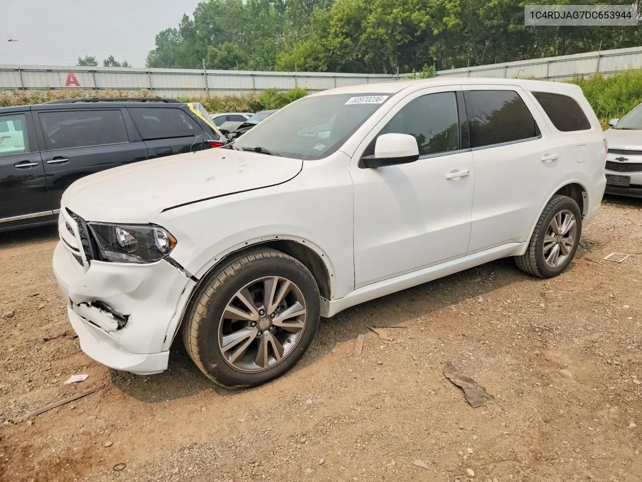 2013 Dodge Durango Sxt VIN: 1C4RDJAG7DC653944 Lot: 60970236