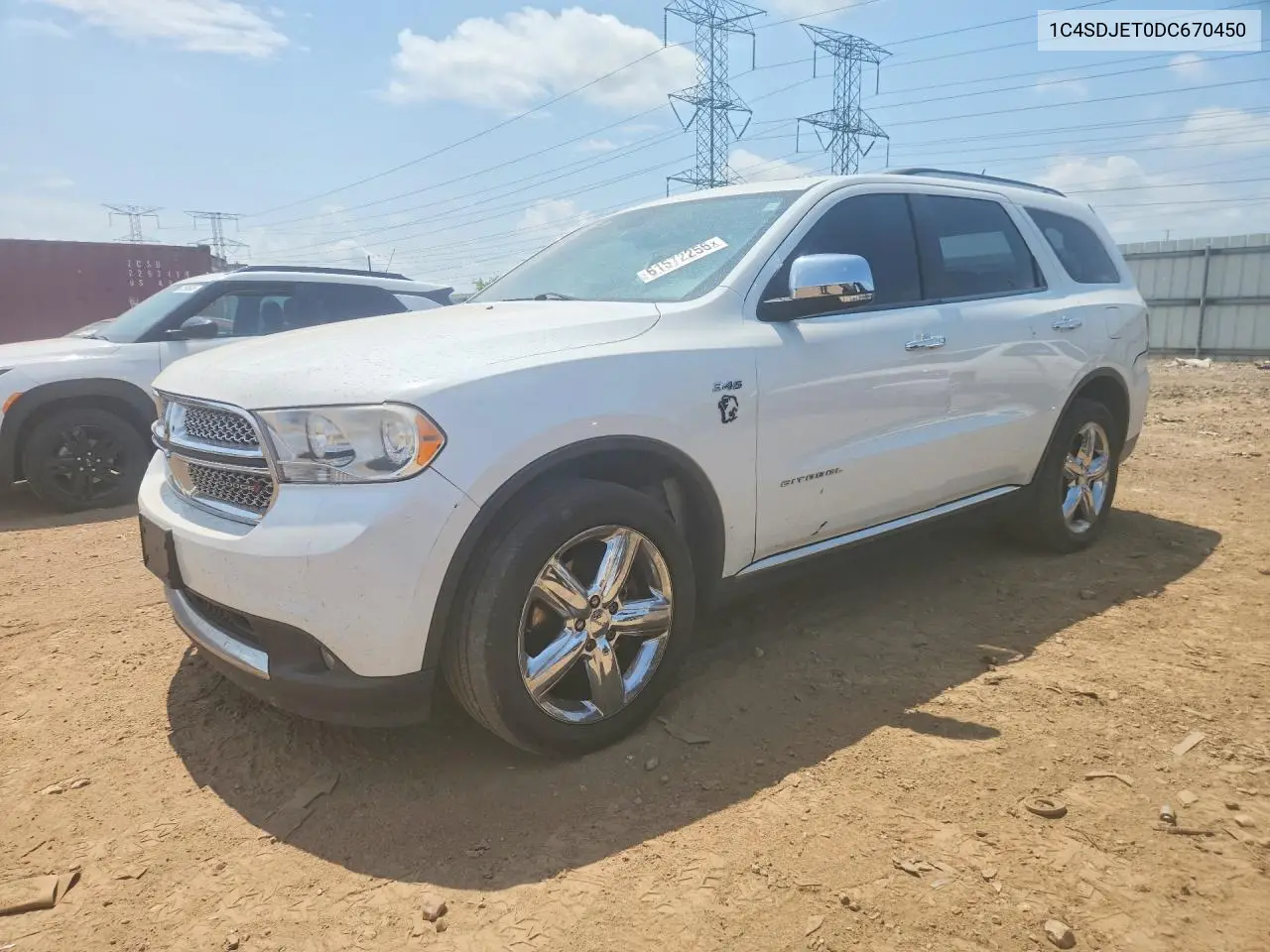 2013 Dodge Durango Citadel VIN: 1C4SDJET0DC670450 Lot: 61572256