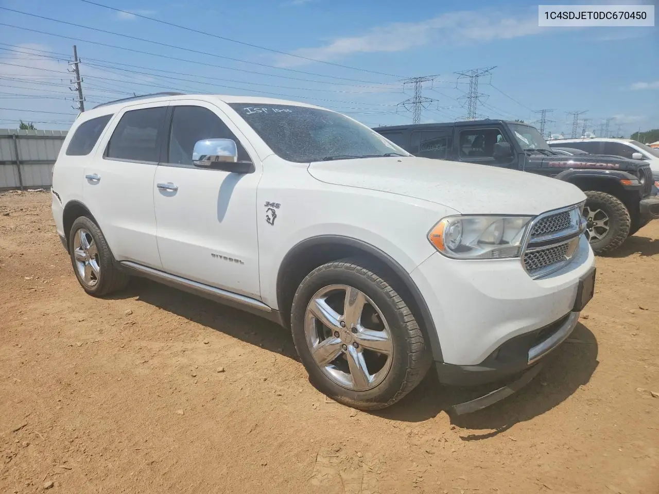 2013 Dodge Durango Citadel VIN: 1C4SDJET0DC670450 Lot: 61572256