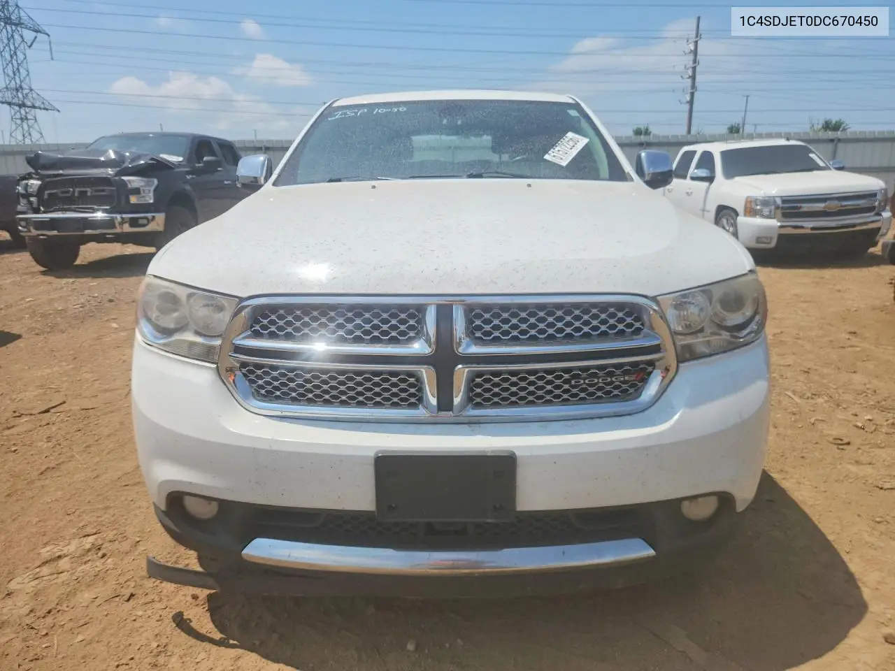 2013 Dodge Durango Citadel VIN: 1C4SDJET0DC670450 Lot: 61572256