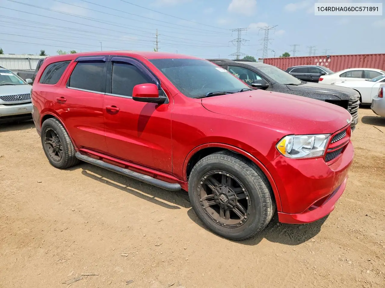 2013 Dodge Durango Sxt VIN: 1C4RDHAG6DC571891 Lot: 61587506