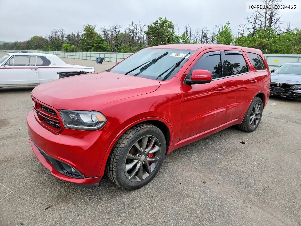 2014 Dodge Durango Sxt VIN: 1C4RDJAG1EC394465 Lot: 57557366