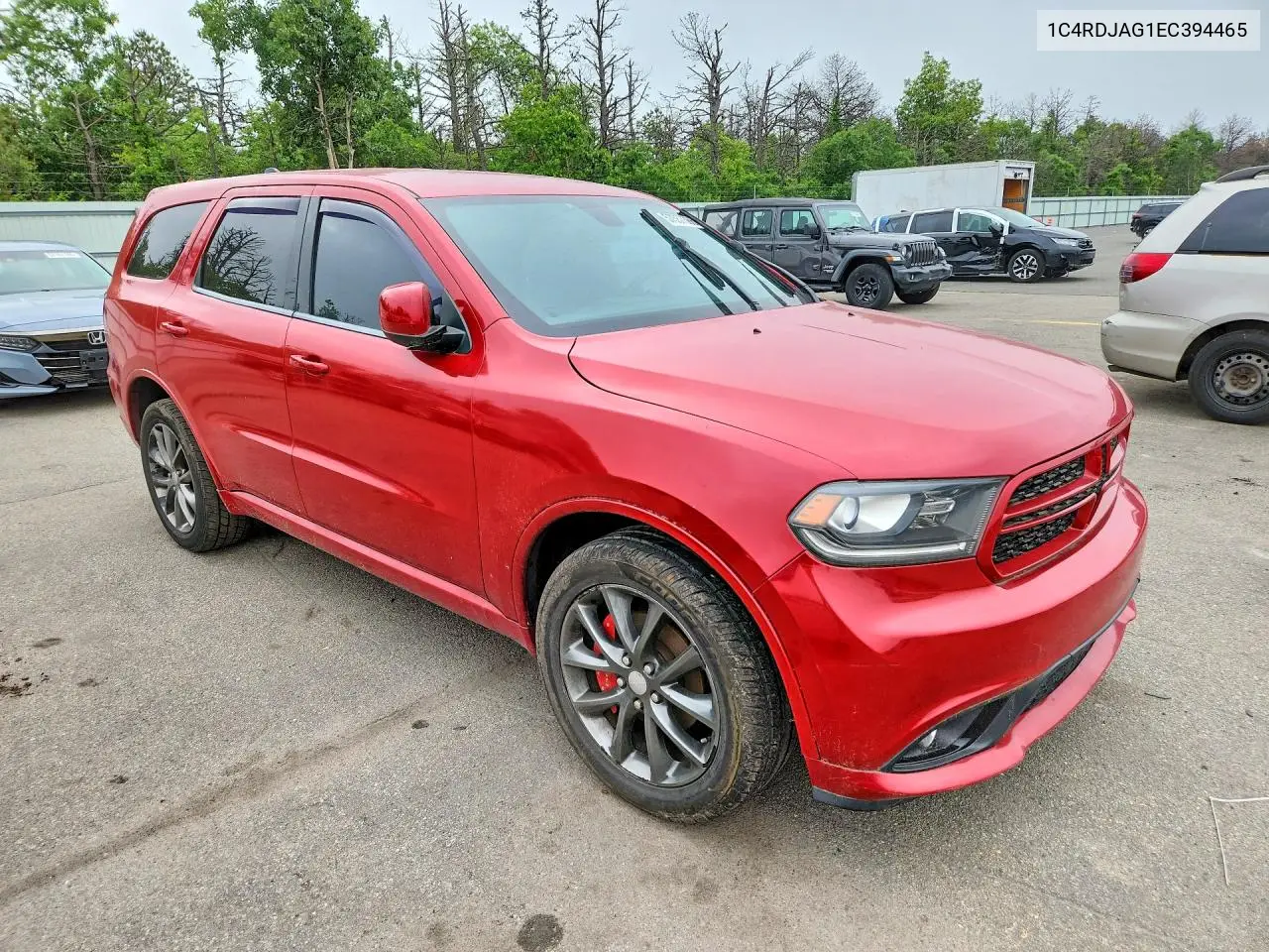 2014 Dodge Durango Sxt VIN: 1C4RDJAG1EC394465 Lot: 57557366