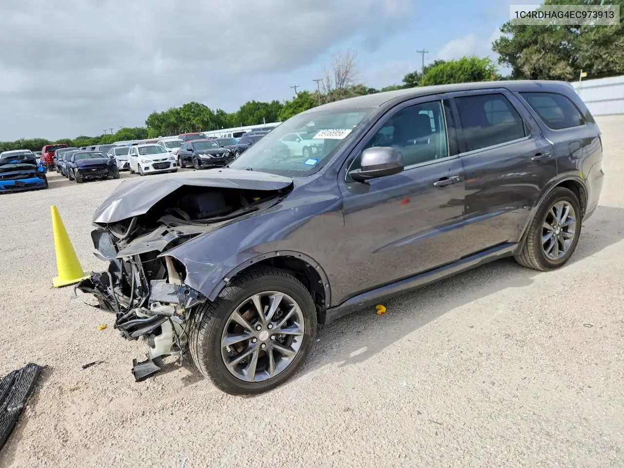 2014 Dodge Durango Sxt VIN: 1C4RDHAG4EC973913 Lot: 59166956