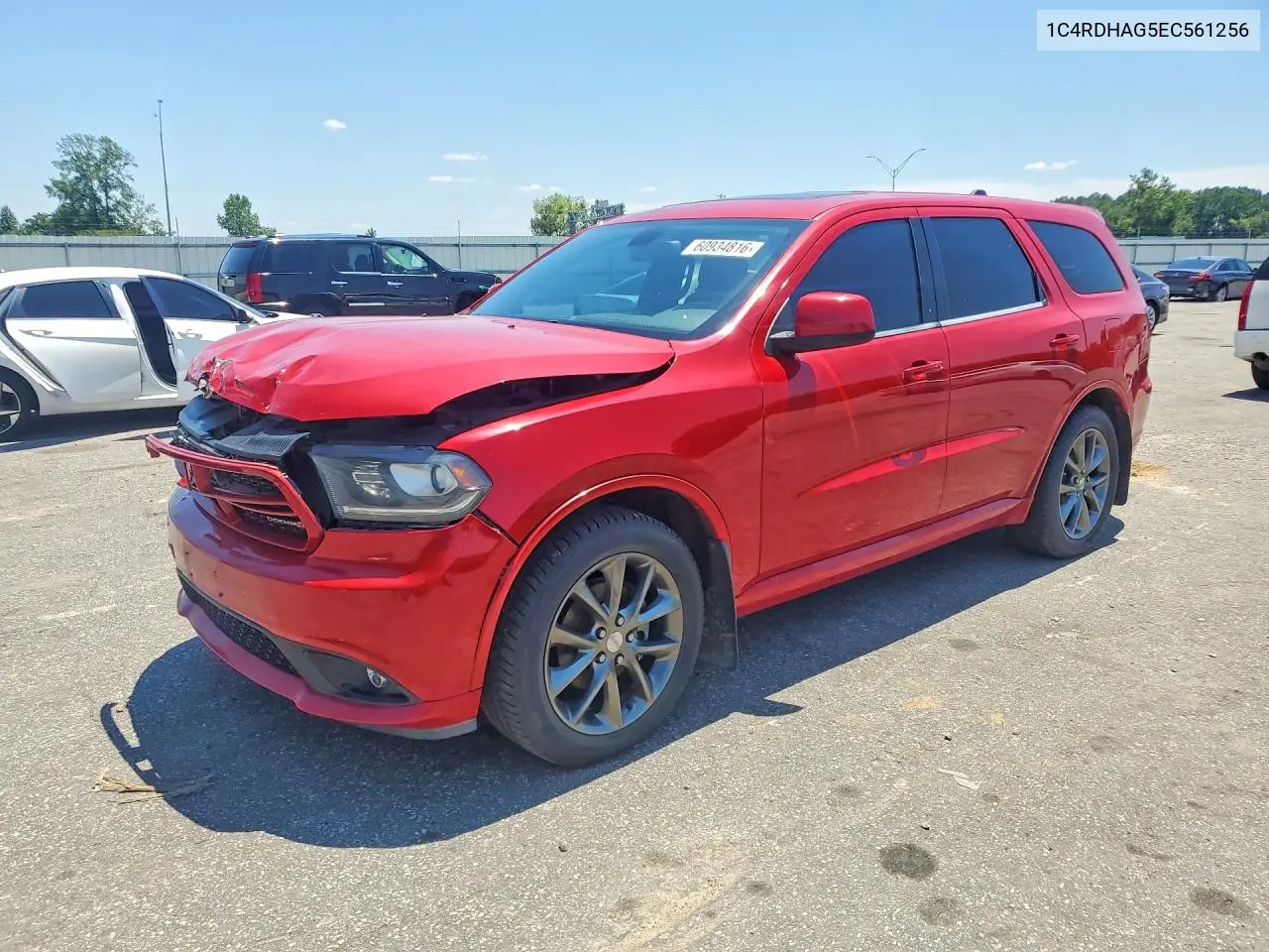 2014 Dodge Durango Sxt VIN: 1C4RDHAG5EC561256 Lot: 60934816