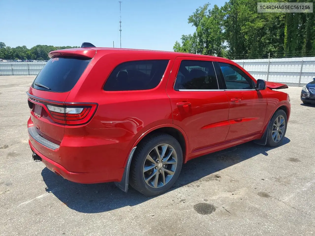 2014 Dodge Durango Sxt VIN: 1C4RDHAG5EC561256 Lot: 60934816