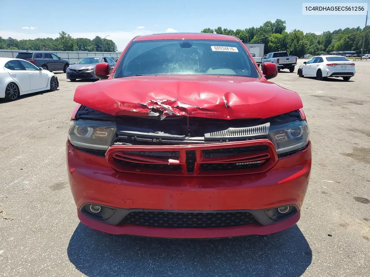 2014 Dodge Durango Sxt VIN: 1C4RDHAG5EC561256 Lot: 60934816