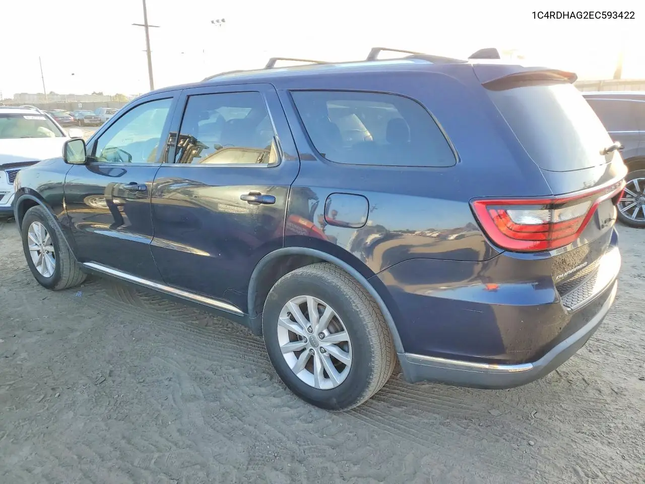 2014 Dodge Durango Sxt VIN: 1C4RDHAG2EC593422 Lot: 61061266