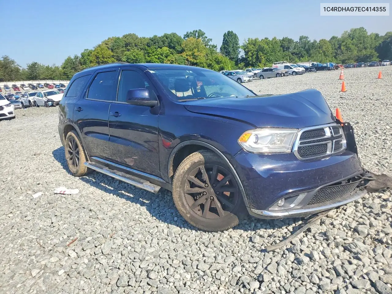 2014 Dodge Durango Sxt VIN: 1C4RDHAG7EC414355 Lot: 61348106