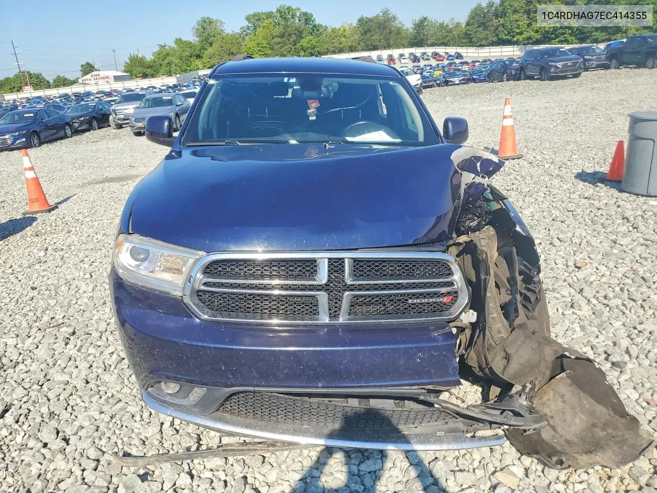 2014 Dodge Durango Sxt VIN: 1C4RDHAG7EC414355 Lot: 61348106