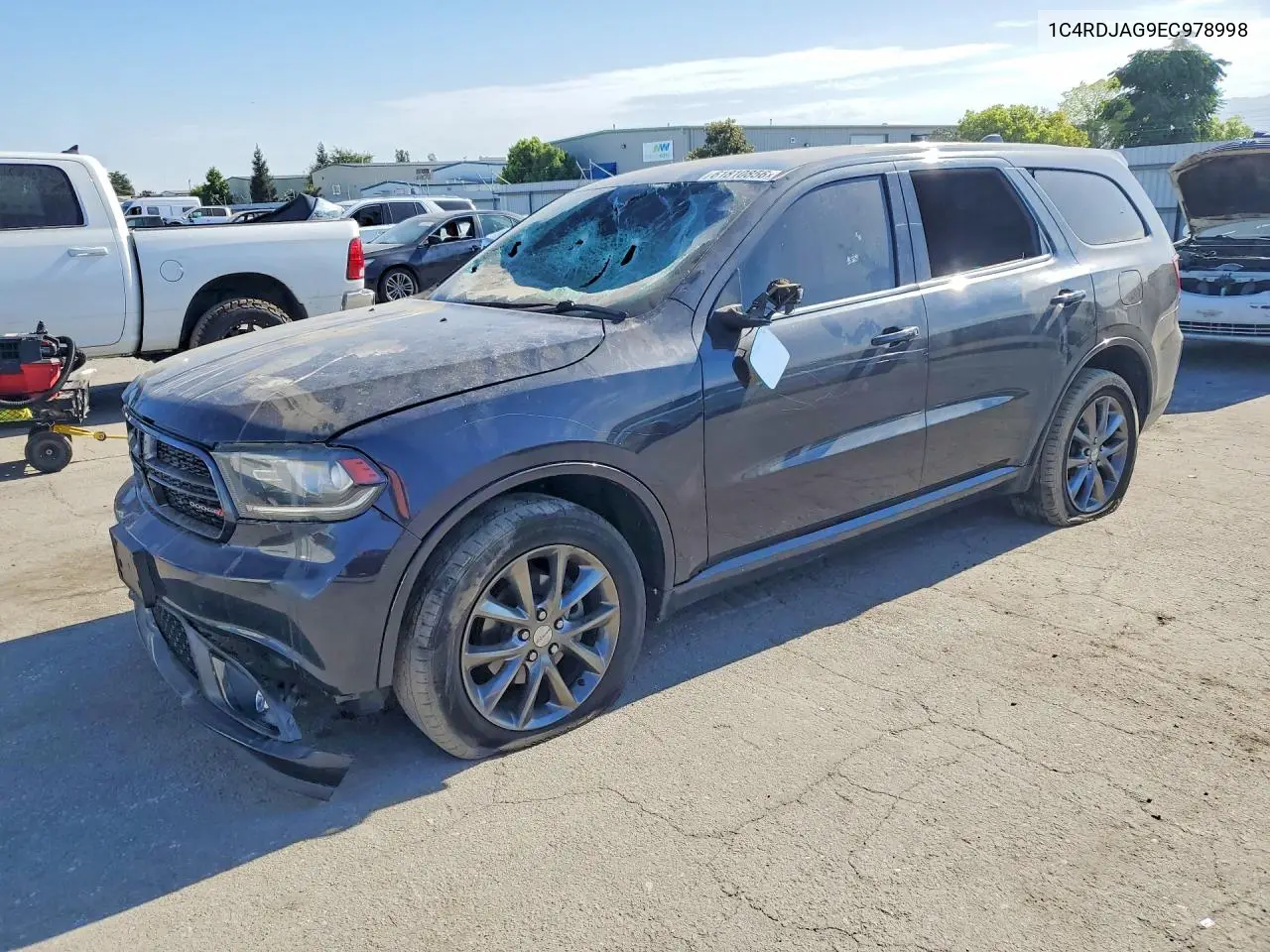 2014 Dodge Durango Sxt VIN: 1C4RDJAG9EC978998 Lot: 61810856