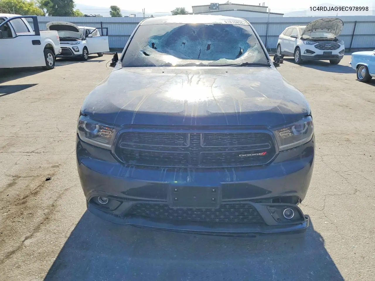 2014 Dodge Durango Sxt VIN: 1C4RDJAG9EC978998 Lot: 61810856