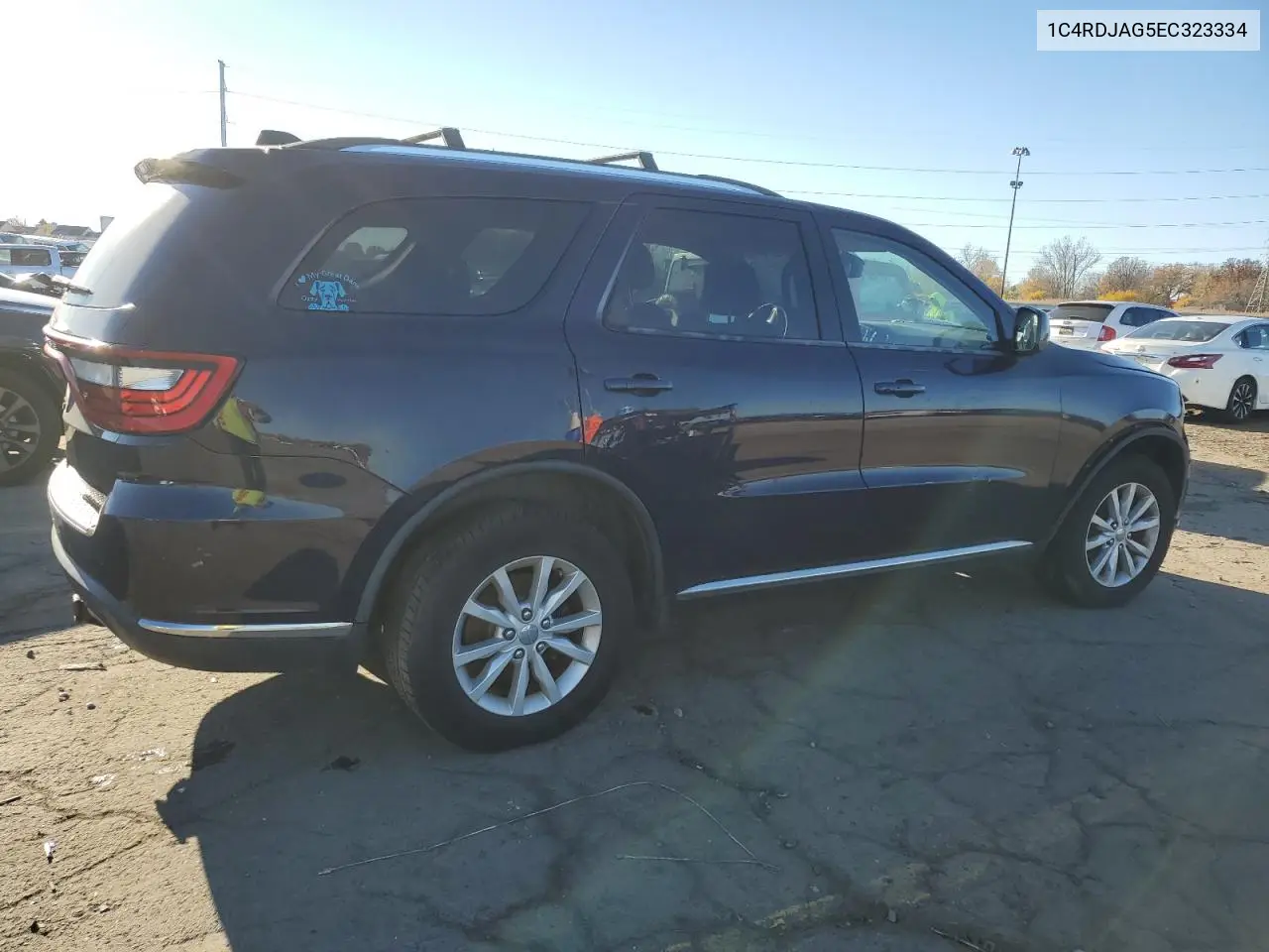 1C4RDJAG5EC323334 2014 Dodge Durango Sxt