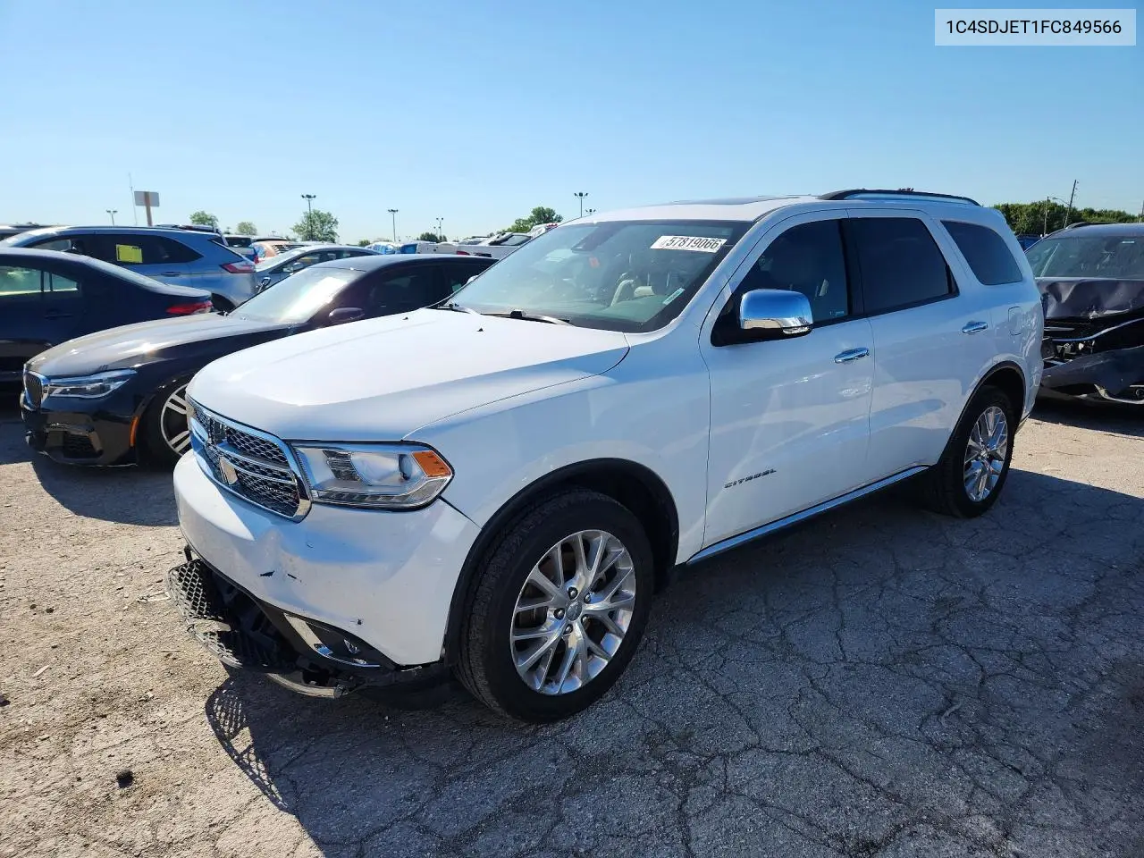 2015 Dodge Durango Citadel VIN: 1C4SDJET1FC849566 Lot: 57819066