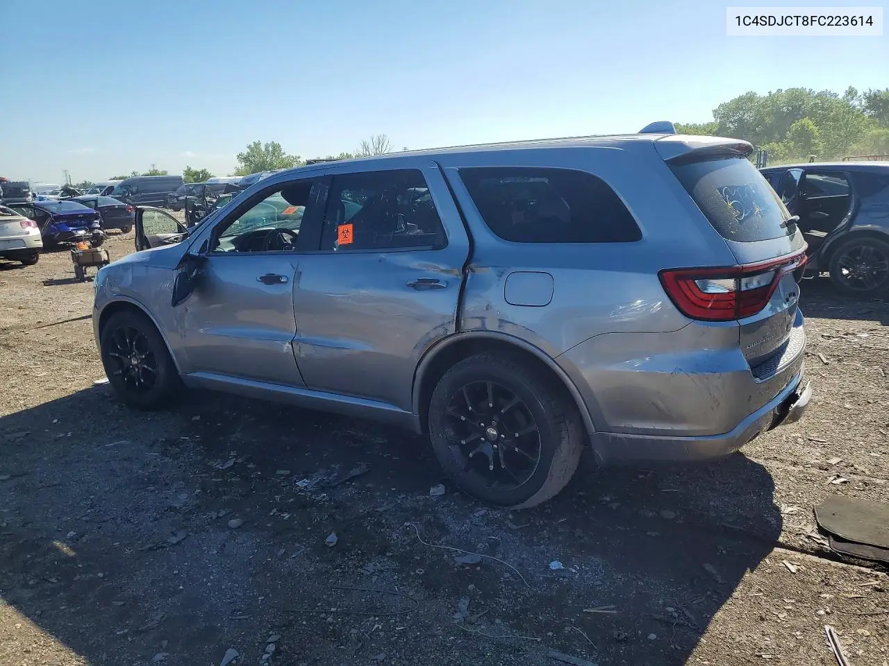 2015 Dodge Durango R/T VIN: 1C4SDJCT8FC223614 Lot: 58006906