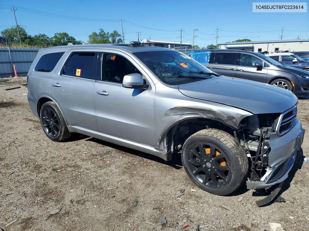 2015 Dodge Durango R/T VIN: 1C4SDJCT8FC223614 Lot: 58006906