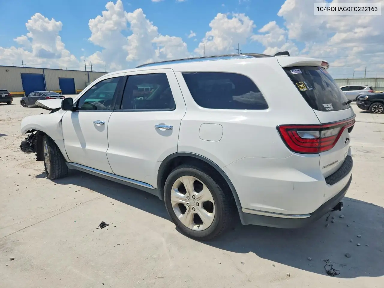 2015 Dodge Durango Sxt VIN: 1C4RDHAG0FC222163 Lot: 60149986