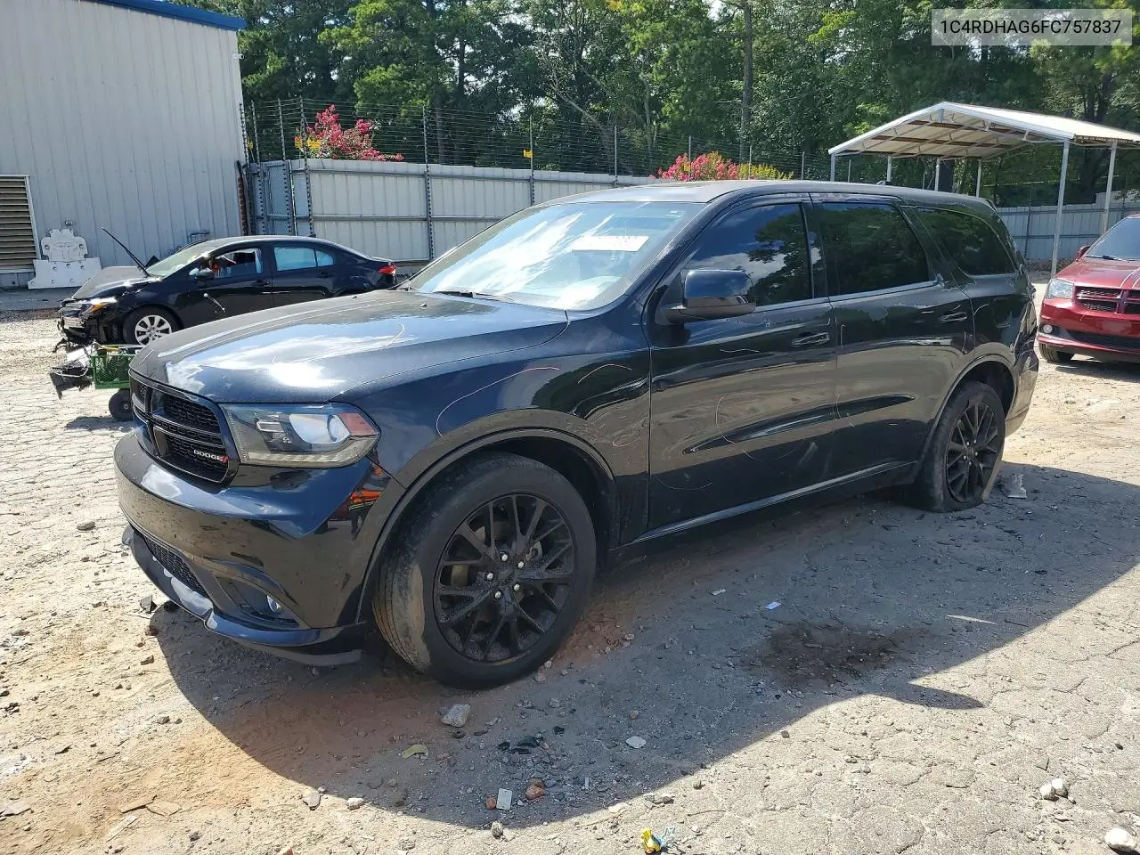 2015 Dodge Durango Sxt VIN: 1C4RDHAG6FC757837 Lot: 60457686