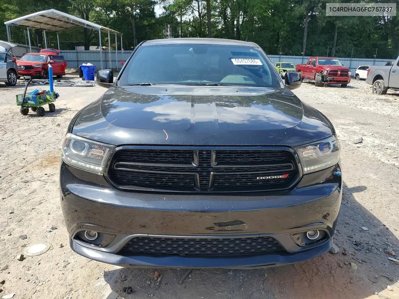2015 Dodge Durango Sxt VIN: 1C4RDHAG6FC757837 Lot: 60457686