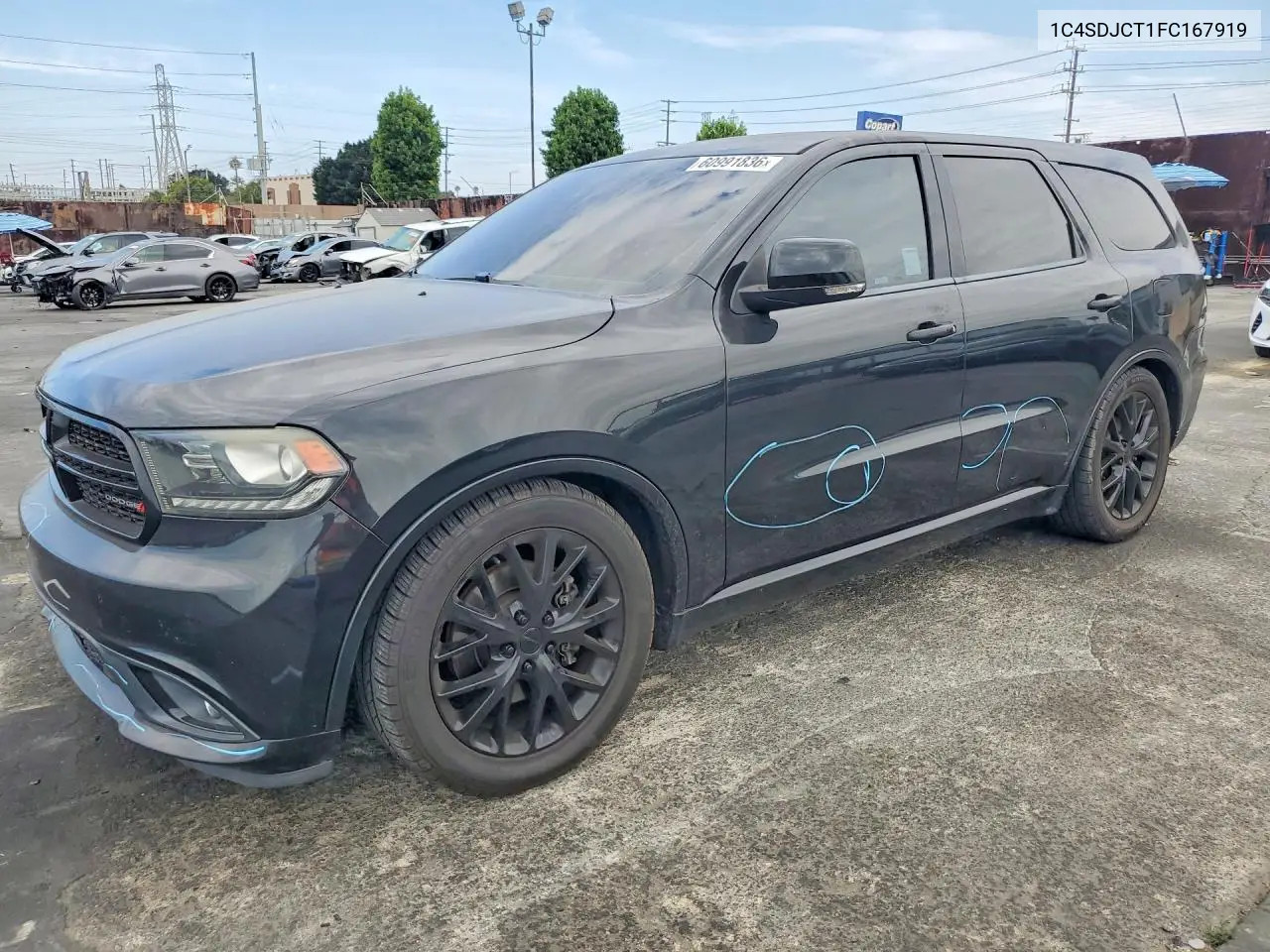 2015 Dodge Durango R/T VIN: 1C4SDJCT1FC167919 Lot: 60991836