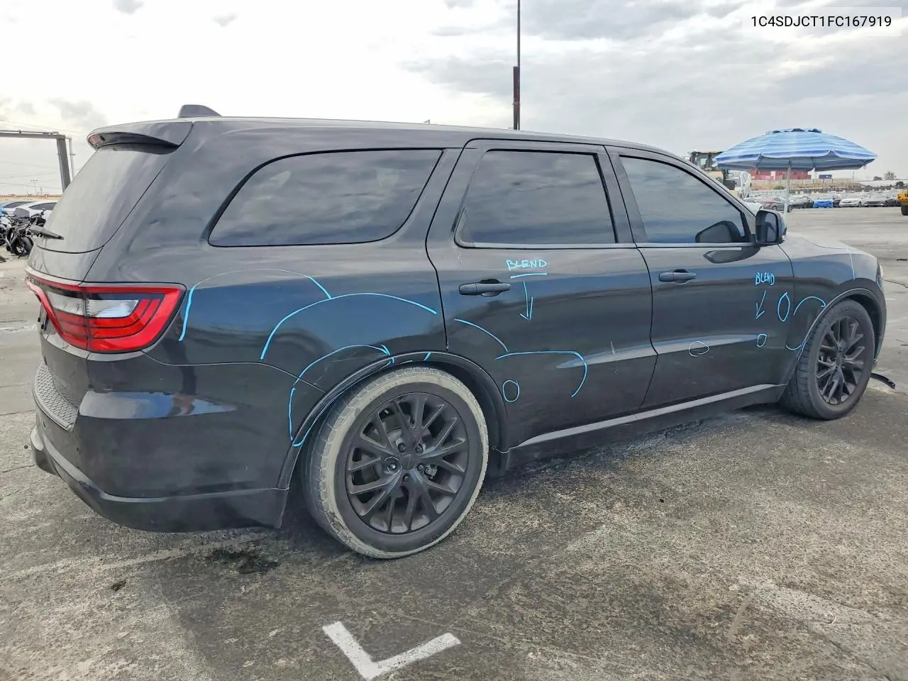 2015 Dodge Durango R/T VIN: 1C4SDJCT1FC167919 Lot: 60991836