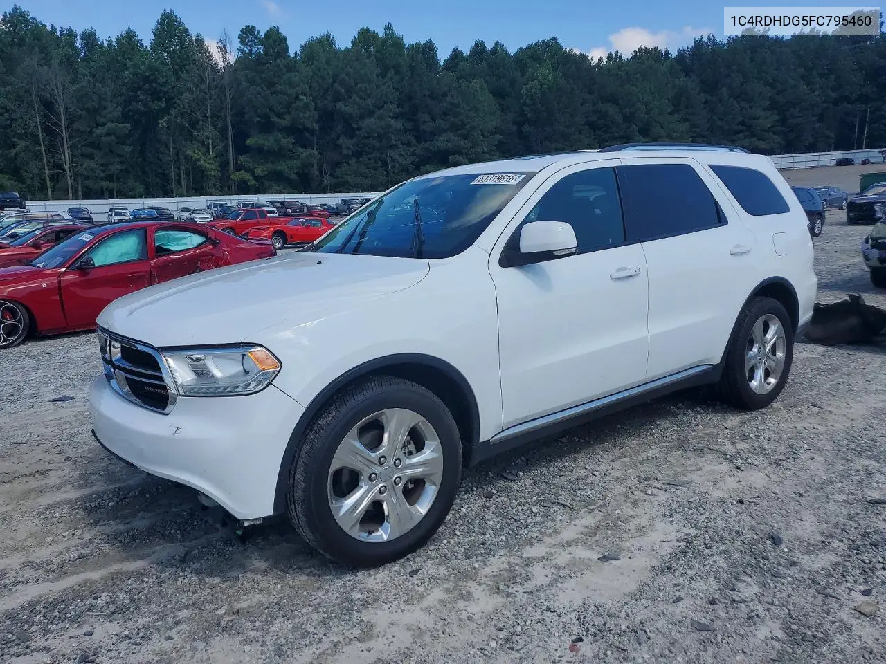 2015 Dodge Durango Limited VIN: 1C4RDHDG5FC795460 Lot: 61319616