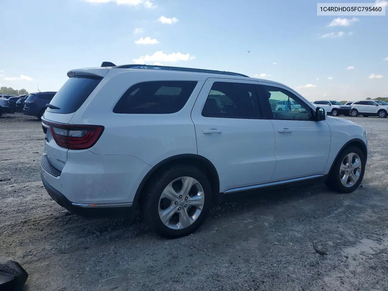 2015 Dodge Durango Limited VIN: 1C4RDHDG5FC795460 Lot: 61319616