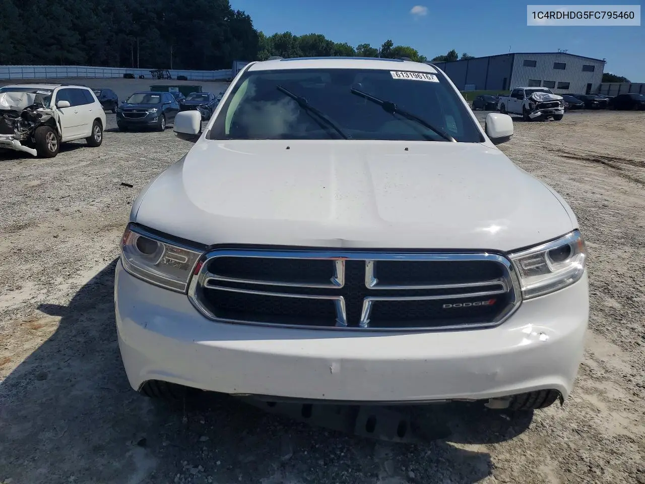 2015 Dodge Durango Limited VIN: 1C4RDHDG5FC795460 Lot: 61319616
