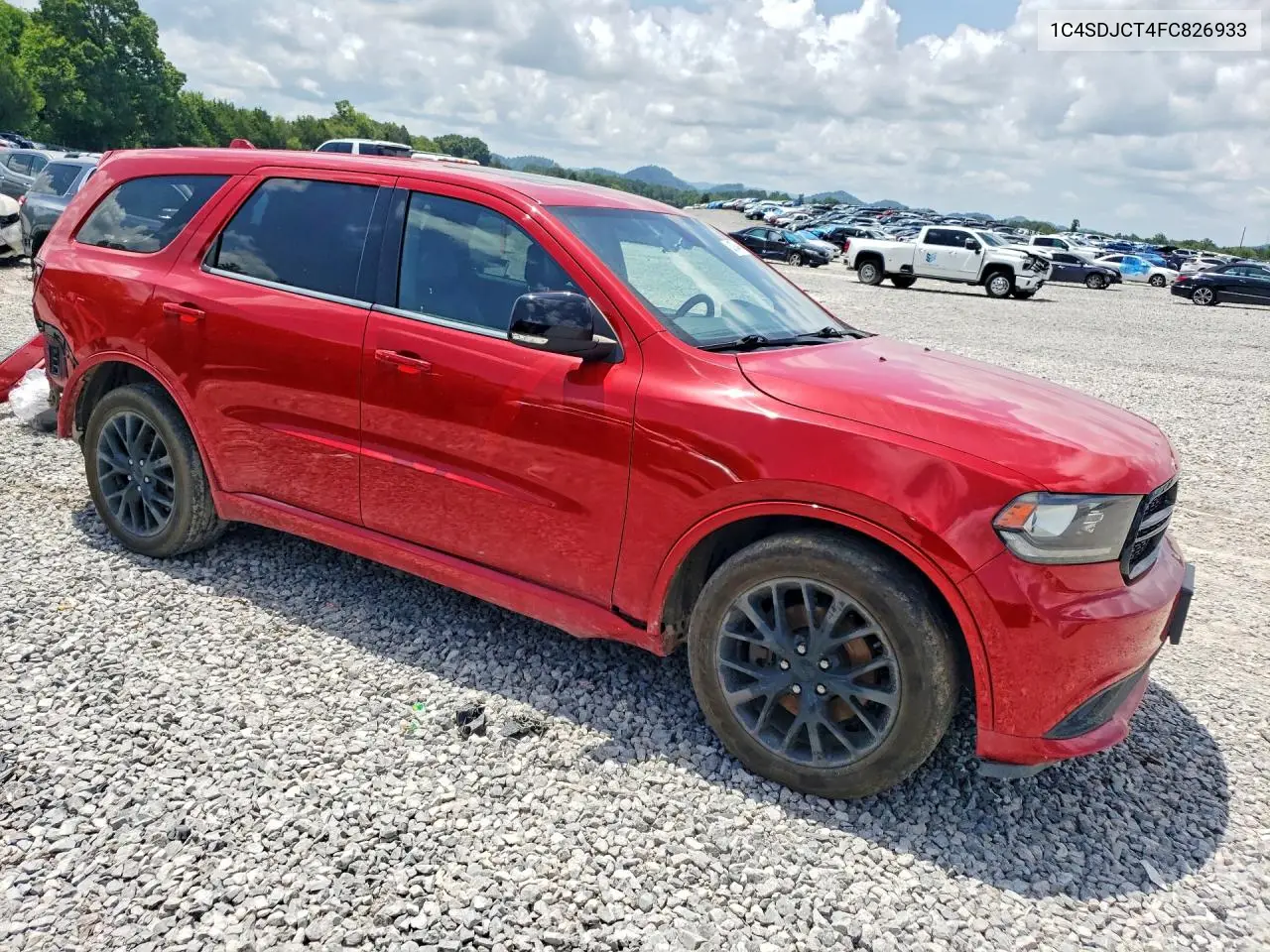2015 Dodge Durango R/T VIN: 1C4SDJCT4FC826933 Lot: 61364486