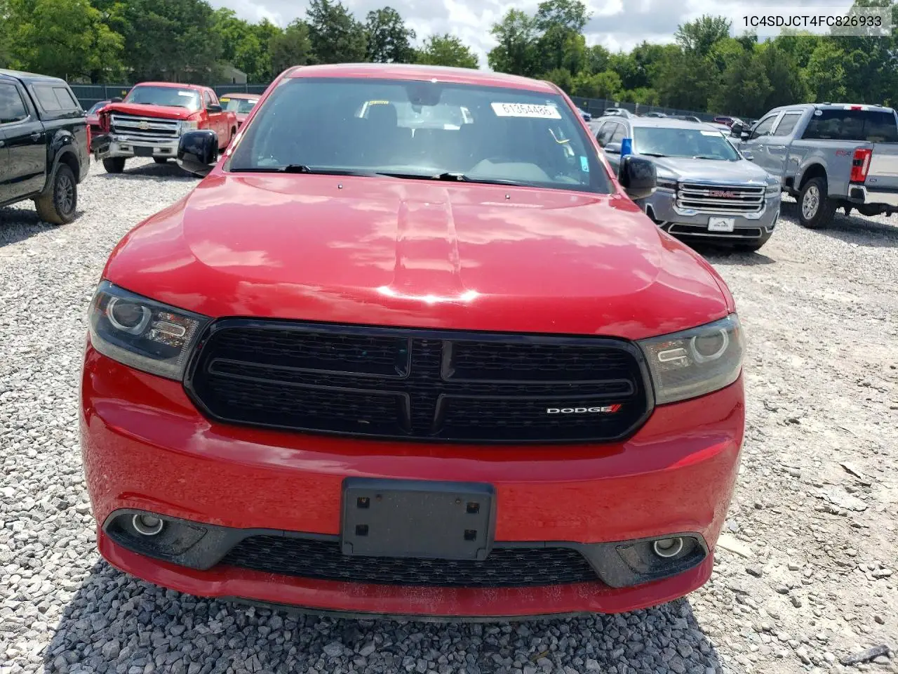 2015 Dodge Durango R/T VIN: 1C4SDJCT4FC826933 Lot: 61364486