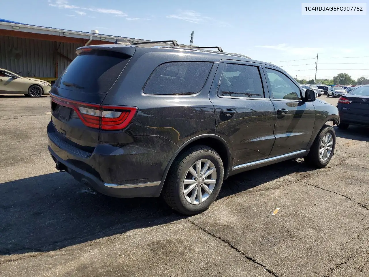 2015 Dodge Durango Sxt VIN: 1C4RDJAG5FC907752 Lot: 61473126