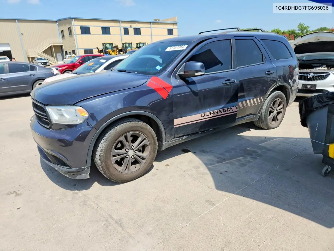 2015 Dodge Durango Limited VIN: 1C4RDHDG7FC695036 Lot: 61701066